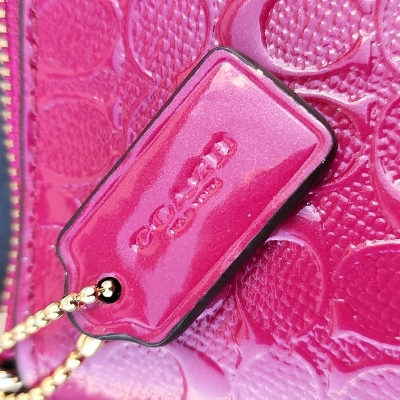 Cranberry COACH Wristlet - Picture 9 of 9